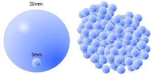 The fine bubble aeration would theoretically aerate 6.6 times as much water as the coarse bubble aeration.